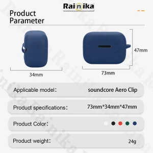 کاور رینیکا مدل Clip مناسب برای کیس هدفون بی سیم انکر Soundcore Aero Clip