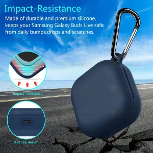 کاور آلتیمیت شیلد مدل Silicone UL مناسب برای کیس هدفون بی‌سیم سامسونگ Galaxy Buds 2 Pro