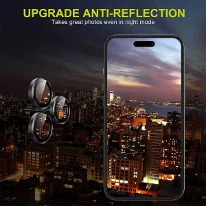 محافظ لنز دوربین گودزیلا مدل رینگی مناسب برای گوشی موبایل اپل Iphone 15 Pro Max / Iphone 15 Pro