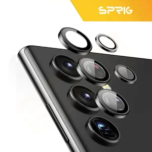 محافظ لنز دوربین رینگی اسپریگ مدل Ring metal مناسب برای گوشی موبایل سامسونگ Galaxy S25 ultra