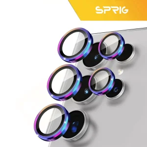 محافظ لنز دوربین رینگی اسپریگ مدل Ring metal مناسب برای گوشی موبایل سامسونگ Galaxy S25 ultra