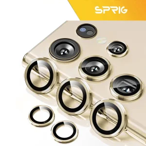 محافظ لنز دوربین رینگی اسپریگ مدل Ring metal مناسب برای گوشی موبایل سامسونگ Galaxy S25 ultra