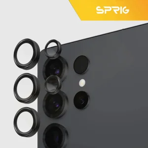 محافظ لنز دوربین رینگی اسپریگ مدل Ring metal مناسب برای گوشی موبایل سامسونگ Galaxy S25 ultra