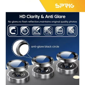 محافظ لنز دوربین رینگی اسپریگ مدل Ring metal مناسب برای گوشی موبایل سامسونگ Galaxy S25 ultra