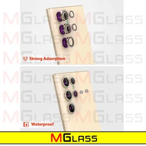 محافظ لنز دوربین ام‌گلس مدل Diamond-Ring-MG مناسب برای گوشی موبایل سامسونگ Galaxy S24 Ultra