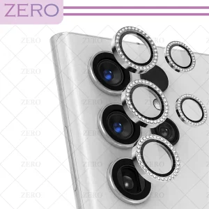 محافظ لنز رینگی دوربین زیرو مدل Diamond-Ring مناسب برای گوشی موبایل سامسونگ Galaxy S23 Ultra
