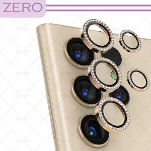 محافظ لنز دوربین زیرو مدل Diamond-Ring-ZR مناسب برای گوشی موبایل سامسونگ Galaxy S24 Ultra