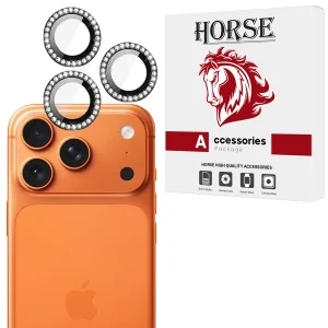 محافظ لنز دوربین شیشه‌ای هورس مدل NRIH20 مناسب برای گوشی موبایل اپل iPhone 17 Pro Max