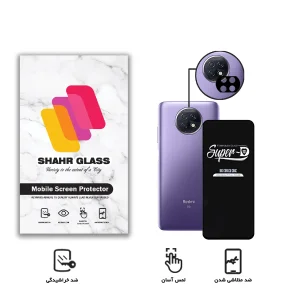 محافظ لنز دوربین شهر گلس مدل 2SFA مناسب برای گوشی موبایل شیائومی Redmi Note 9T به همراه محافظ صفحه نمایش