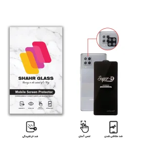 محافظ لنز دوربین شهر گلس مدل 2SFA مناسب برای گوشی موبایل سامسونگ Galaxy A42 5G به همراه محافظ صفحه نمایش