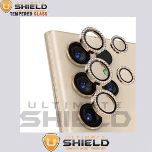 محافظ لنز دوربین آلتیمیت شیلد مدل Diamond-Ring-UL مناسب برای گوشی موبایل سامسونگ Galaxy S24 Ultra
