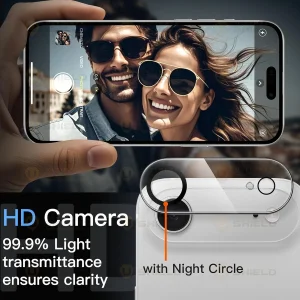 محافظ لنز دوربین آلتیمیت شیلد مدل Glass 3D UL مناسب برای گوشی موبایل اپل iPhone 17 Air