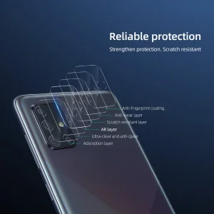 محافظ لنز دوربین نیلکین مدل InvisiFilm مناسب برای گوشی موبایل سامسونگ Galaxy A71