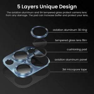محافظ لنز دوربین لیتو مدل CD METAL مناسب برای گوشی موبایل اپل Iphone 13 Pro / 13 Pro Max