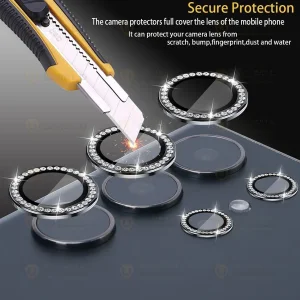 محافظ لنز دوربین آلتیمیت شیلد مدل Ring Diamond UL مناسب برای گوشی موبایل سامسونگ Galaxy S25 Ultra