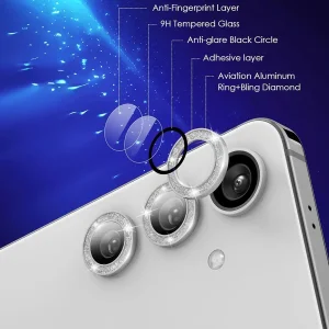 محافظ لنز دوربین آلتیمیت شیلد مدل Glitter RNG مناسب برای گوشی موبایل سامسونگ Galaxy A55