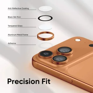 محافظ لنز دوربین فلزی آکوآرا مدل RNG مناسب برای گوشی موبایل اپل iPhone 17 Pro
