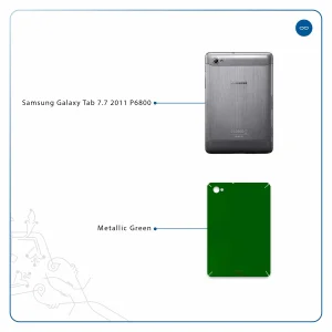 برچسب پوششی ماهوت مدل Metallic-Green مناسب برای تبلت سامسونگ Galaxy Tab 7.7 2011 P6800