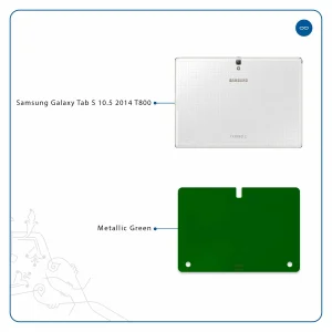 برچسب پوششی ماهوت مدل Metallic-Green مناسب برای تبلت سامسونگ Galaxy Tab S 10.5 2014 T800