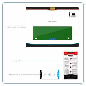 برچسب پوششی ماهوت مدل Metallic-Green مناسب برای تبلت سامسونگ Galaxy Tab S 10.5 2014 T800