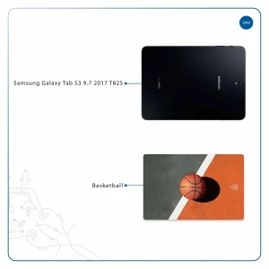 برچسب پوششی ماهوت مدل Basketball مناسب برای تبلت سامسونگ Galaxy Tab S3 9.7 2017 T825