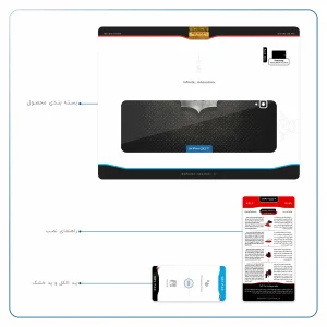 برچسب پوششی ماهوت مدل Batman مناسب برای تبلت سامسونگ Galaxy Tab S4 10.5 2018 T830
