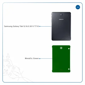 برچسب پوششی ماهوت مدل Metallic-Green مناسب برای تبلت سامسونگ Galaxy Tab S2 8.0 2015 T710