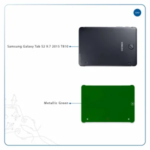 برچسب پوششی ماهوت مدل Metallic-Green مناسب برای تبلت سامسونگ Galaxy Tab S2 9.7 2015 T810