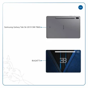 برچسب پوششی ماهوت مدل BUGATTI مناسب برای تبلت سامسونگ Galaxy Tab S6 2019 SM-T860