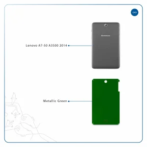 برچسب پوششی ماهوت مدل Metallic-Green مناسب برای تبلت لنوو A7-50 A3500 2014
