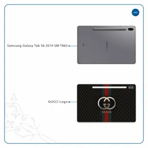 برچسب پوششی ماهوت مدل GUCCI-Logo مناسب برای تبلت سامسونگ Galaxy Tab S6 2019 SM-T865