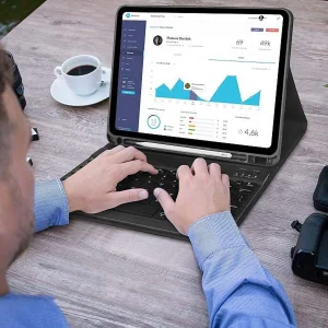 کیف کلاسوری گرین مدل Premium Vegan  مناسب برای تبلت اپل iPad Pro 12.9 2020/2021