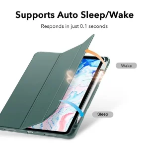 کیف کلاسوری گرین مدل Premium Vegan  مناسب برای تبلت اپل iPad Pro 12.9 2020/2021