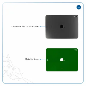 برچسب پوششی ماهوت مدل Metallic-Green مناسب برای تبلت اپل iPad Pro 11 2018 A1980