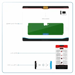 برچسب پوششی ماهوت مدل Metallic-Green مناسب برای تبلت اپل iPad 2 2011 A1396