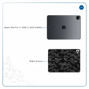 برچسب پوششی ماهوت مدل Night-Army مناسب برای تبلت اپل iPad Pro 11 (GEN 2) 2020 A2068