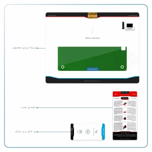 برچسب پوششی ماهوت مدل Metallic-Green مناسب برای تبلت سامسونگ Galaxy Tab A 9.7 2015 T550