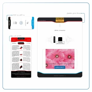 برچسب پوششی ماهوت مدل Pink-Flower مناسب برای تبلت سامسونگ Galaxy Tab 3 8.0 2013 T311