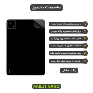برچسب پوششی مات مولتی نانو مدل X-F1M مناسب برای تبلت شیائومی Pad 6S Pro-12.4 inch