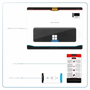 برچسب پوششی ماهوت مدل Ostrich-Leather مناسب برای تبلت مایکروسافت Surface Pro 4 2015