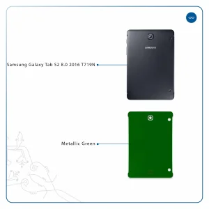 برچسب پوششی ماهوت مدل Metallic-Green مناسب برای تبلت سامسونگ Galaxy Tab S2 8.0 2016 T719N