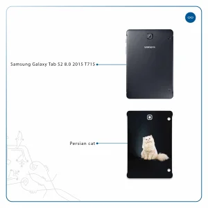 برچسب پوششی ماهوت مدل Persian cat مناسب برای تبلت سامسونگ Galaxy Tab S2 8.0 2015 T715