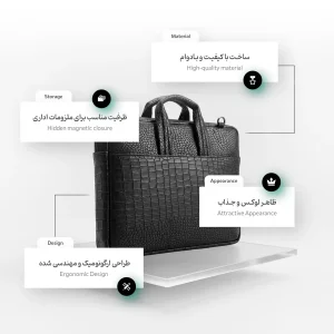 کیف لپ‌تاپ پروین مدل KL25 مناسب برای MateBook X Pro سایز 14.2 اینچ