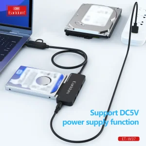 مبدل USB / USB-C به SATA / هاب USB3 ارلدام مدل W37