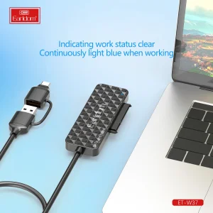 مبدل USB / USB-C به SATA / هاب USB3 ارلدام مدل W37