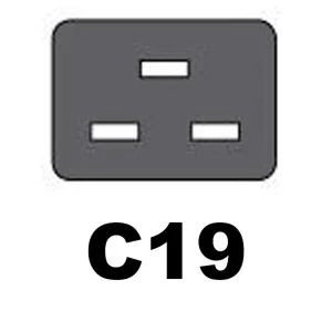کابل برق 3 پین سرور منبع تغذیه بافو مدل EU-C19 3Cx1.5MM طول 2 متر