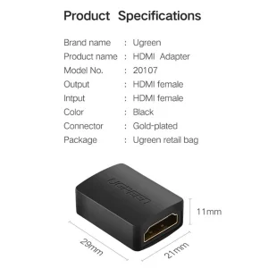 مبدل افزایش طول HDMI یوگرین مدل 20107