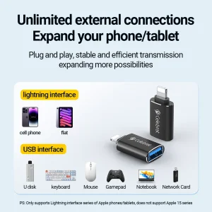 مبدل OTG USB به لایتنینگ سلبریت مدل CA-08