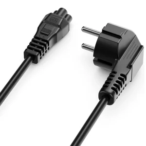 کابل برق سه پین منبع تغذیه لپ تاپ بافو مدل EU-C5 3Cx1.5MM طول 1.5 متر