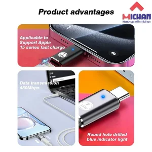 مبدل لایتنینگ به USB-C میچان مدل g5
